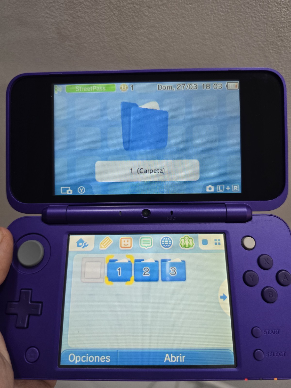 Nintendo New 2DS XL Purple Silver Console With Charger