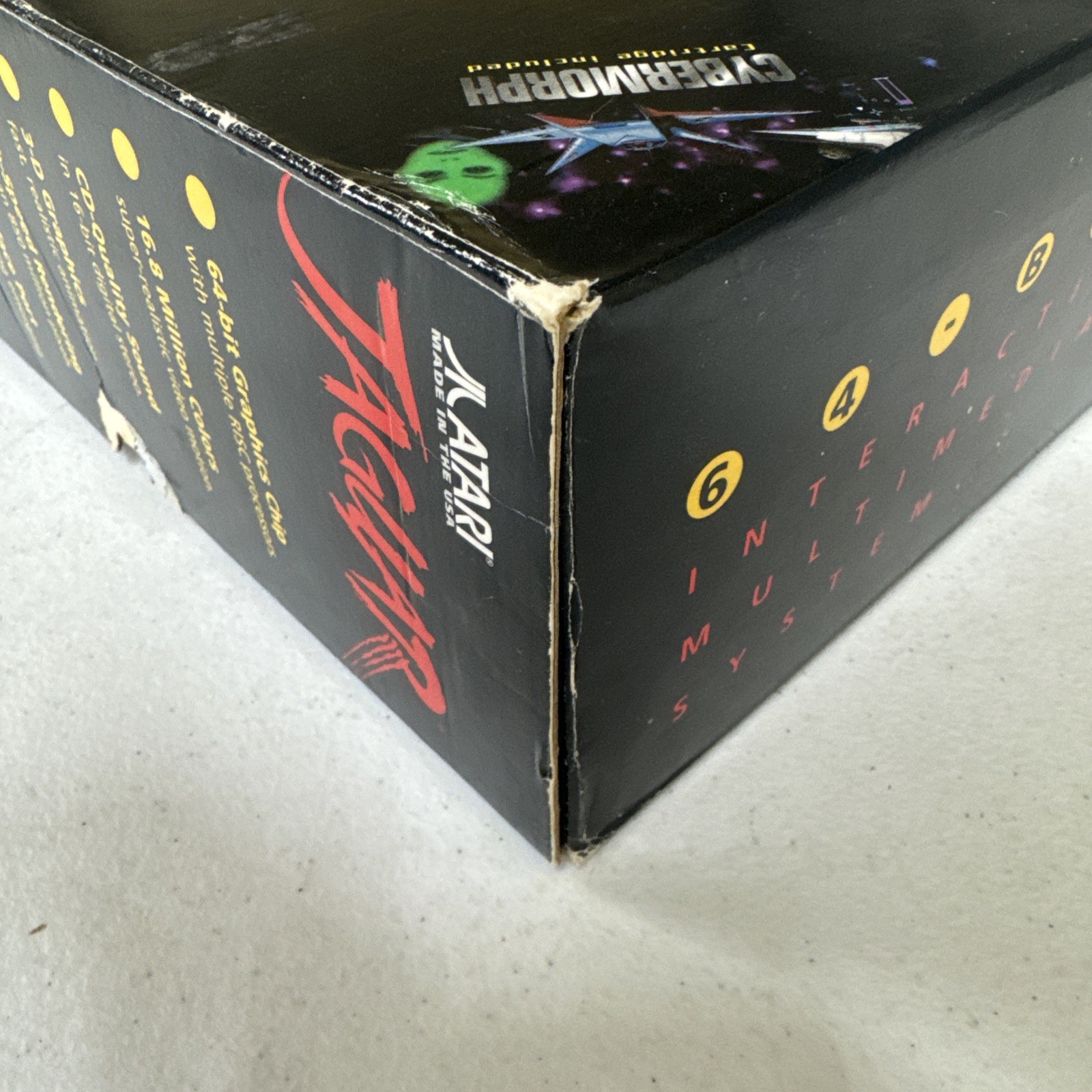 Atari Jaguar Console System Complete in Box w/ Cybermorph CIB Tested -In Plastic