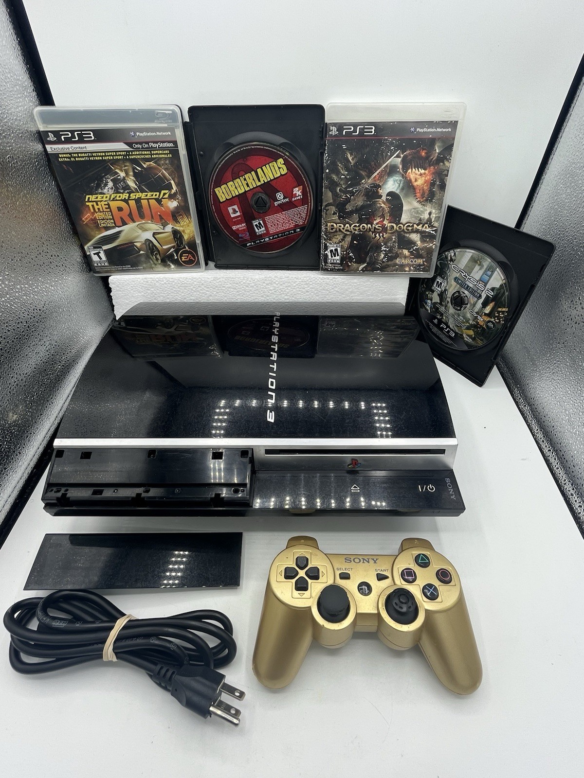 Sony PlayStation 3 250GB Console PS3 CECHL01 / Controller & Cord 4 Games Tested