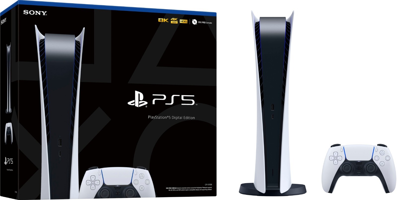Brand New Sony PS5 PlayStation 5 Digital Edition Console – In Hand Ship Today