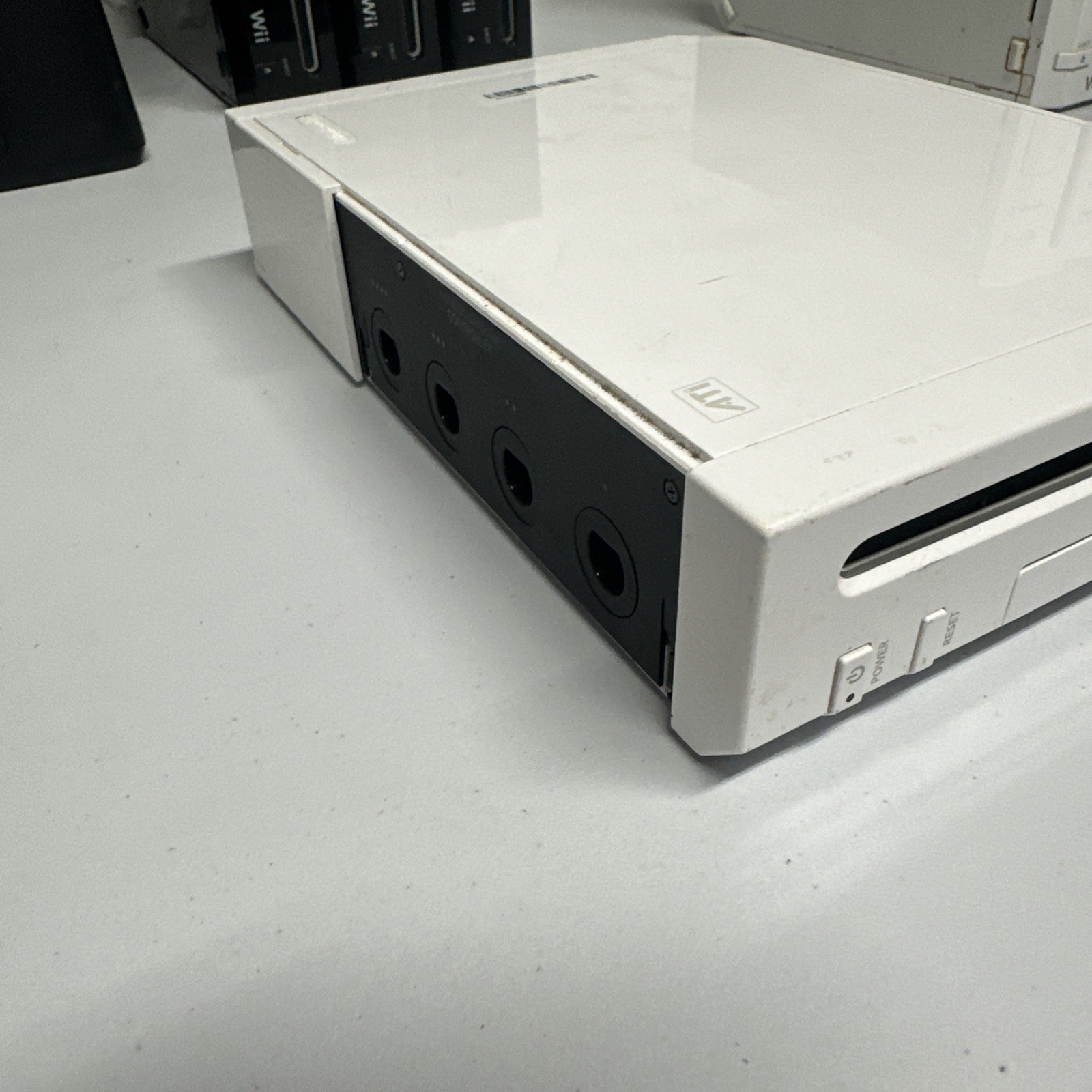 Nintendo Wii White RVL-001 Gamecube Compatible Tested, Works – Console Only
