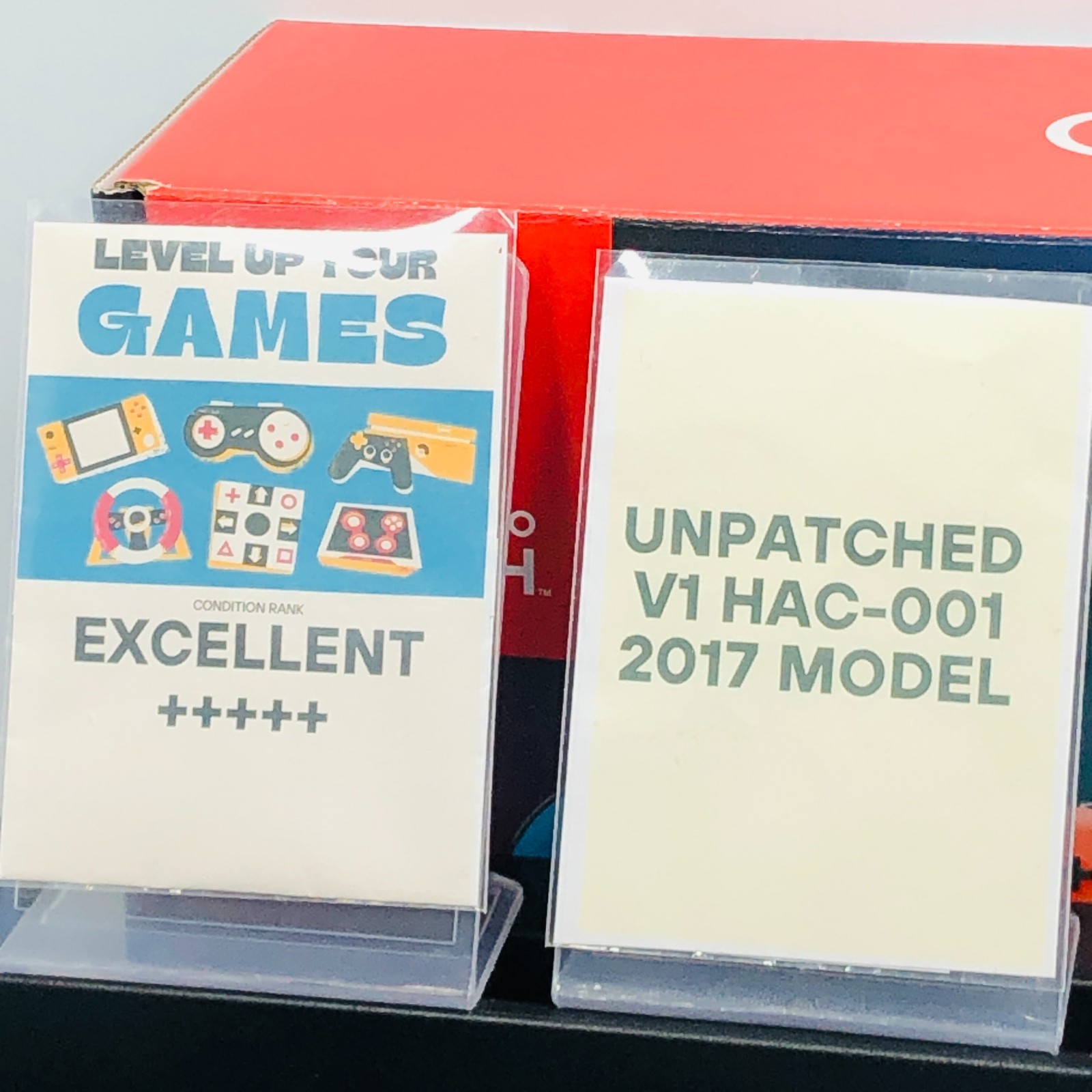 EX+5 Nintendo Switch Unpatched V1 Hac-001 2017 Console Red Blue RegionFree 6-22