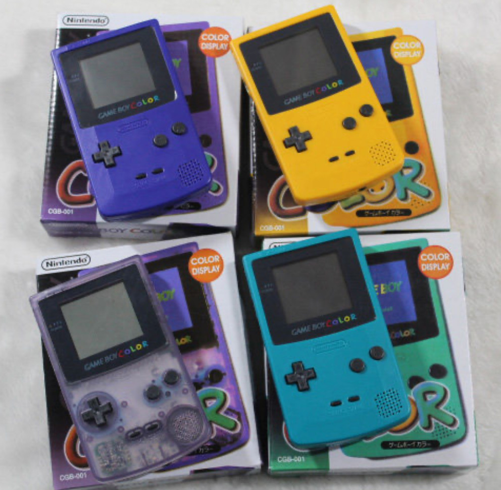 Nintendo GBC Retro Handheld System + Charger + Game (Tested)