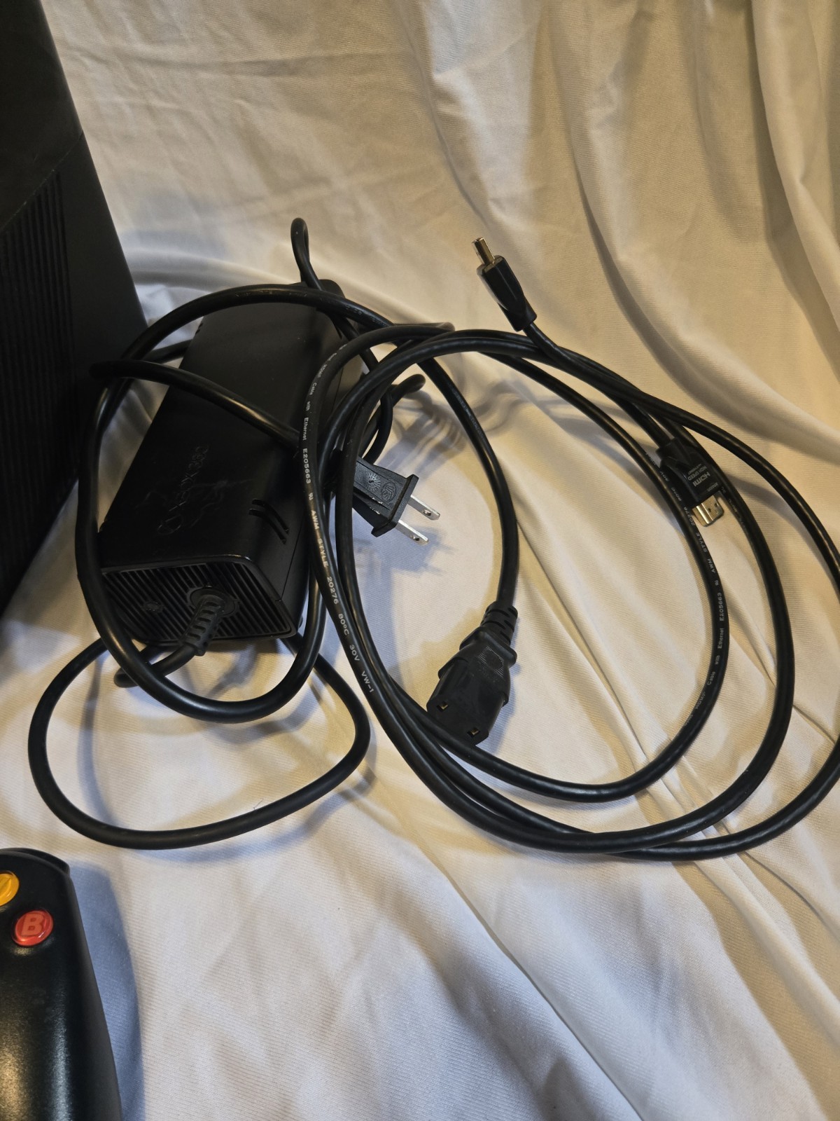 Microsoft Xbox 360 E Bundle, Games, Controller, And Cords!