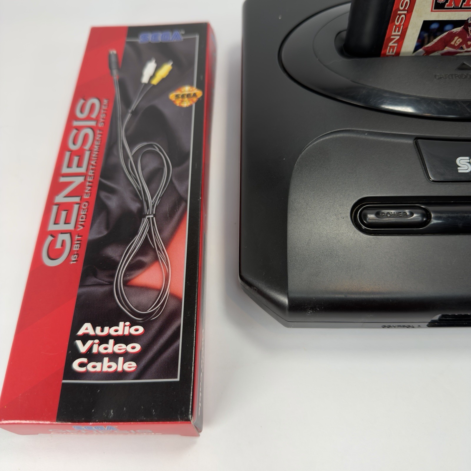 Sega Genesis Model 2 Console OEM Bundle Controller AC AV Cable NFL 95 Tested