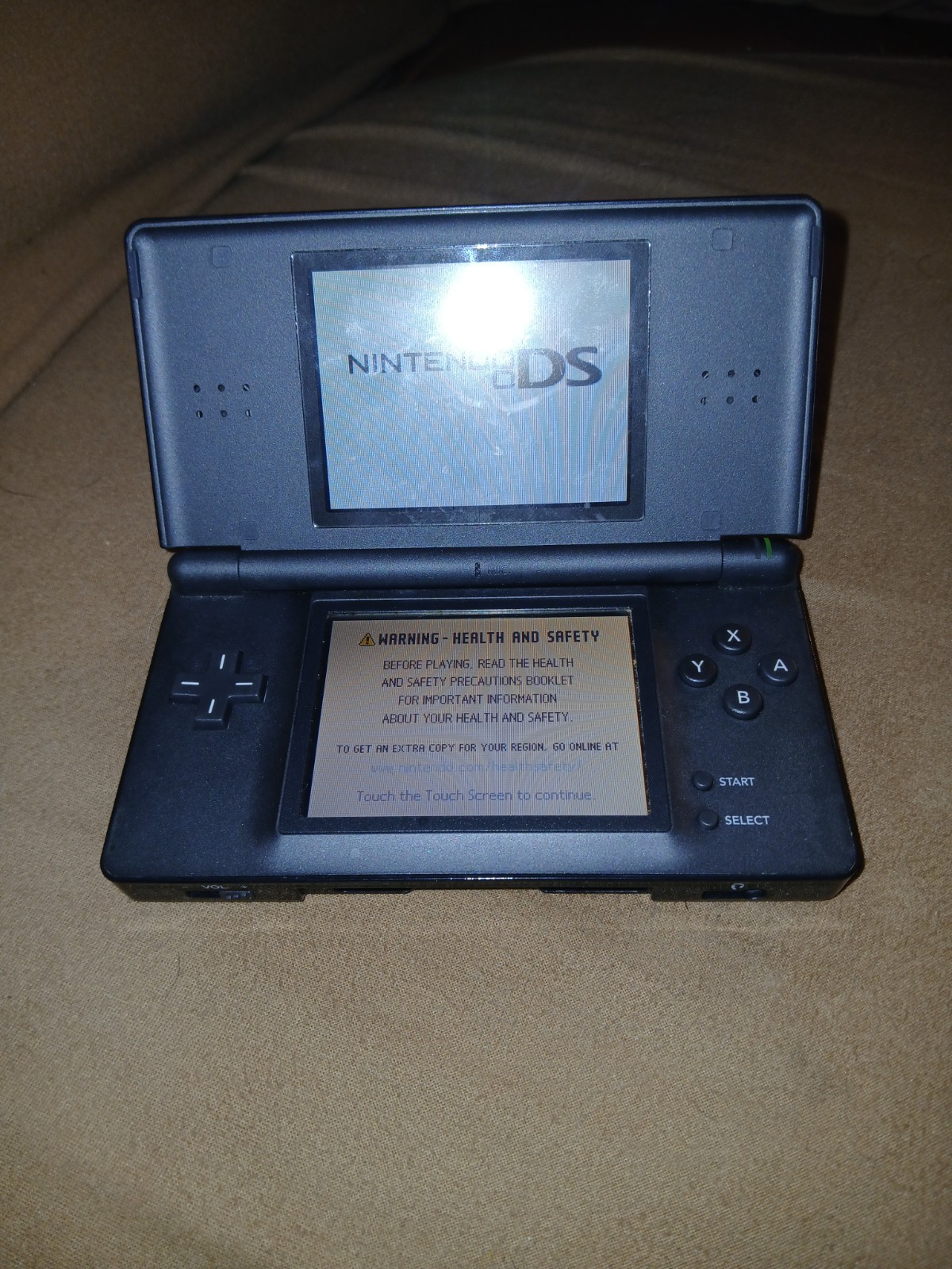 Nintendo DS Lite Black Touchscreen Handheld System with games, case and charger